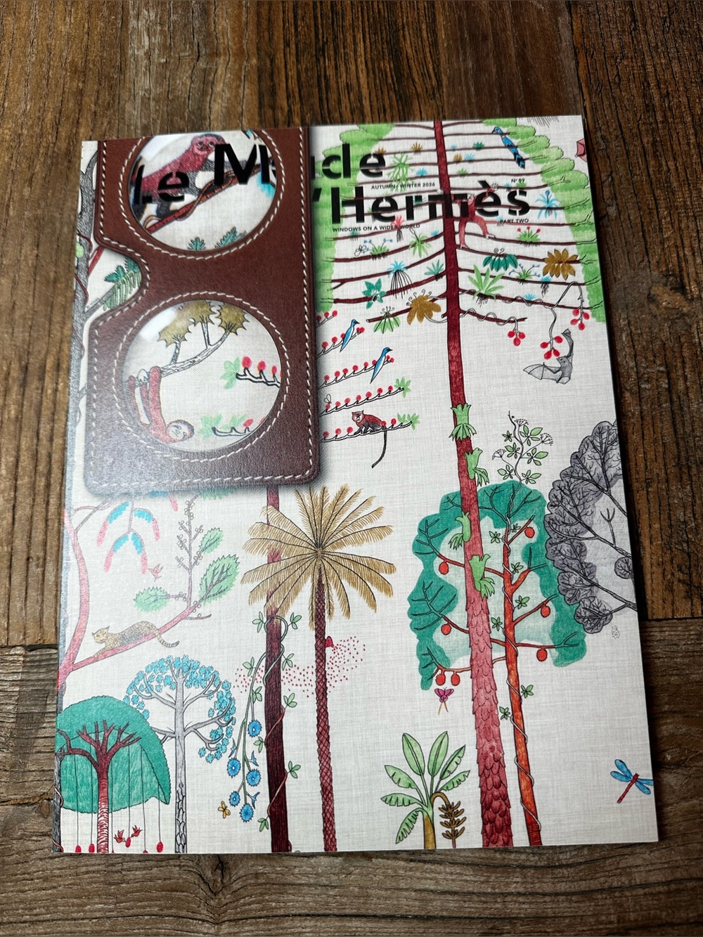 Hermes Illustrated Forest magazine — Green, Red, Brown, Teal-soft cover